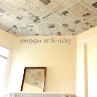 newspaper as a {creative wall covering}
