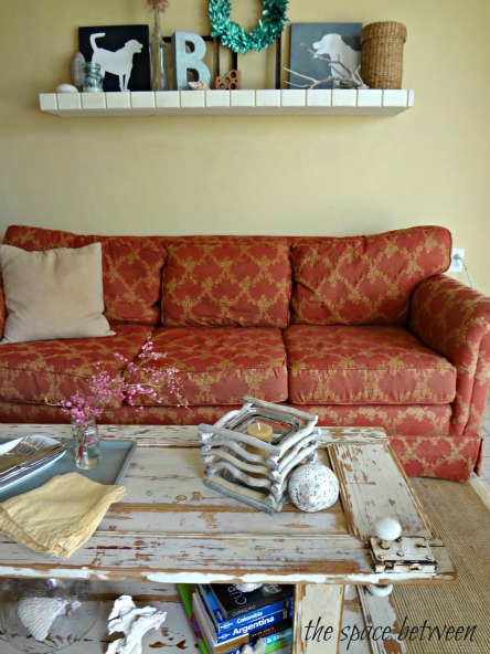 old door upcycle - how to make a coffee table out of old doors