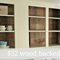 open cabinets {with $32 wood slat backs}