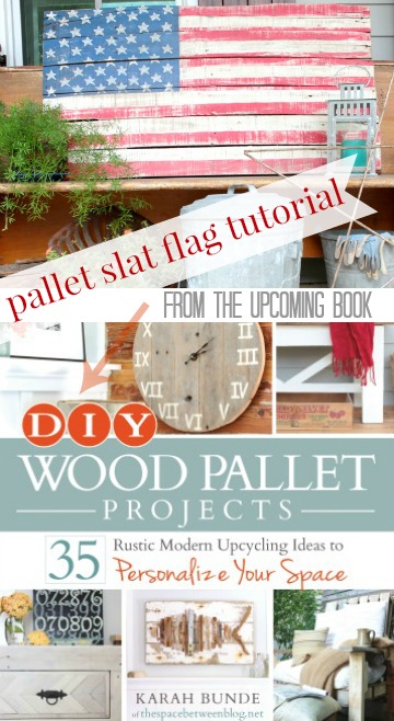 upcycling idea - diy pallet slat flag