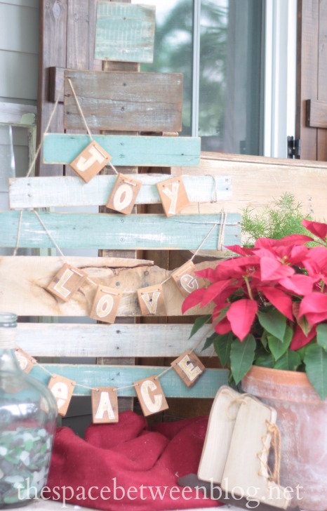 pallet wood garland