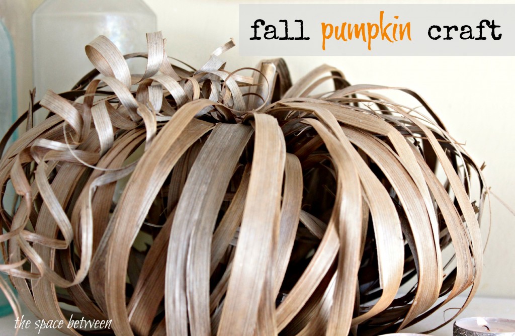 fall craft pumpkin