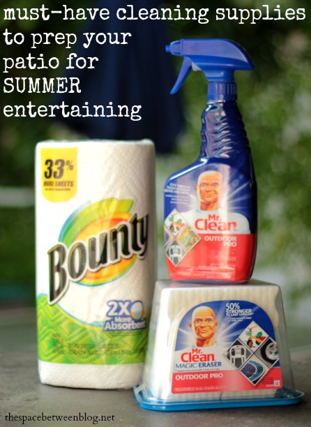 patio cleaning with p&g cleaning products