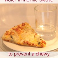 Day #3 – the best leftover pizza microwave tip