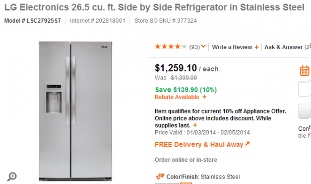 lg refrigerator