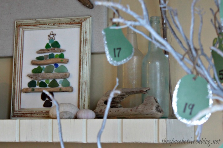Sea Glass And Driftwood Christmas Craft The Space Between