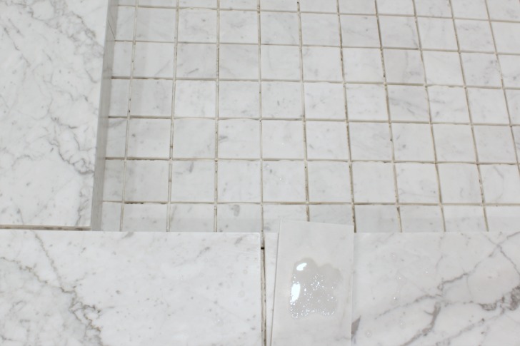 sealing marble tile