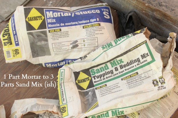 bedding mortar mix