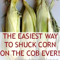 the easiest way to shuck corn ever