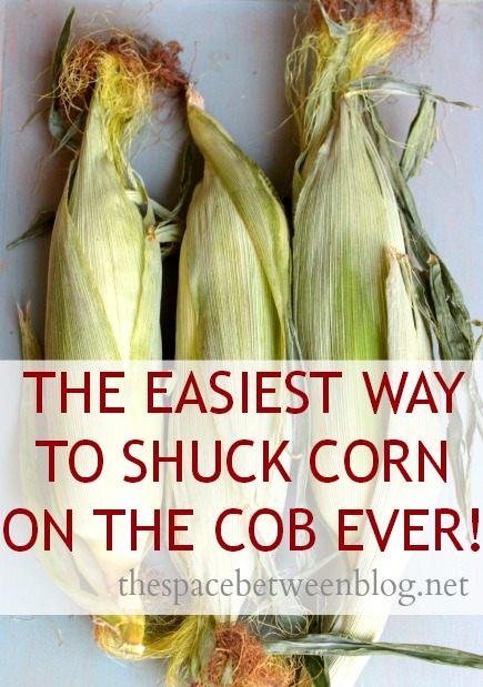 the easiest way to shuck corn ever