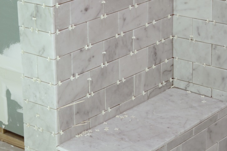 tips for tiling a bathroom with marble tile