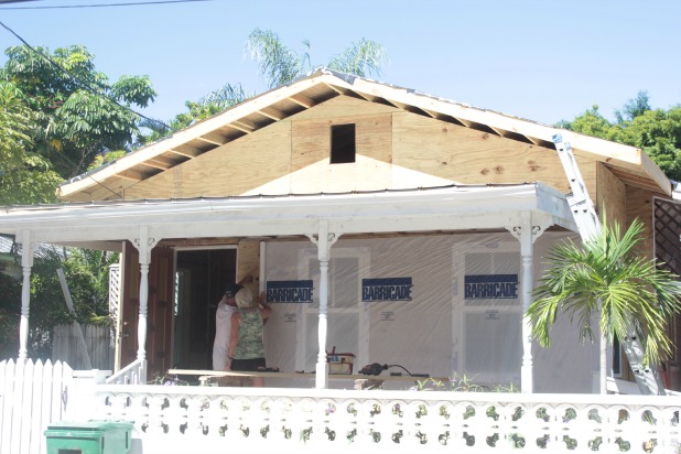 covering up our faux brick exterior