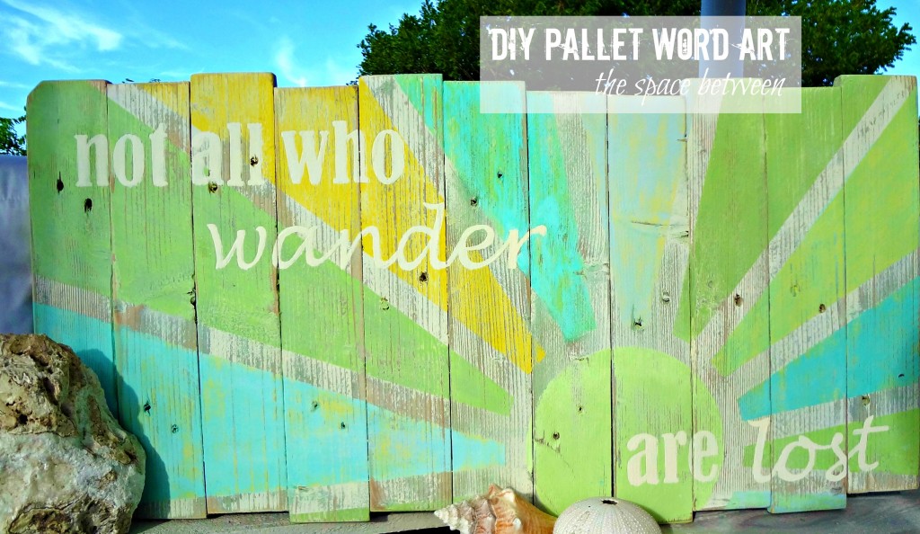 painting words on pallets